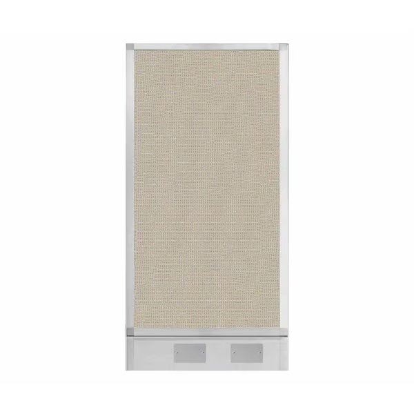 Hush Panel Configurable Cubicle Partition 2' x 4' Sand Fabric w/ Cable Channel, Versare, Mfr#: 1855216
